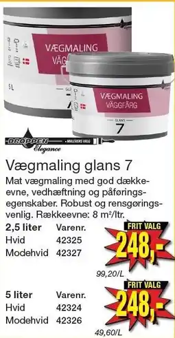 Harald Nyborg Vægmaling glans 7 tilbud