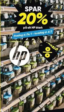 Bilka SPAR 20% på alt HP blæk tilbud