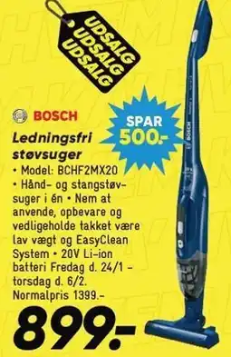 Bilka BOSCH Ledningsfri støvsuger tilbud