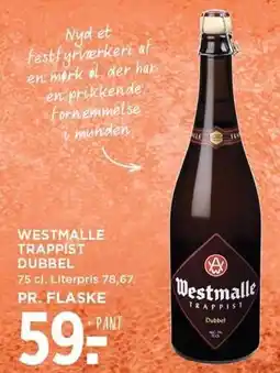 MENY WESTMALLE TRAPPIST DUBBEL tilbud
