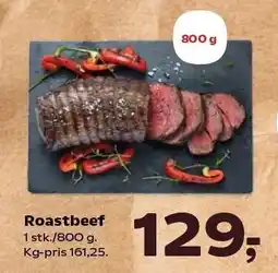 Kvickly Roastbeef 800 g tilbud