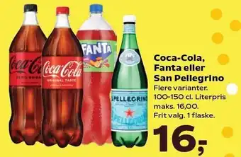 Kvickly Coca-Cola, Fanta eller San Pellegrino tilbud