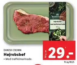 Lidl Højrebsbøf tilbud