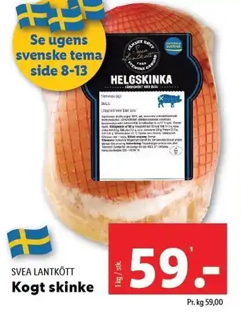 Lidl Kogt skinke tilbud