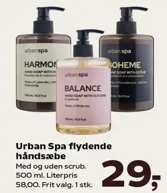 Kvickly Urban Spa flydende håndsæbe tilbud