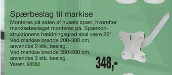 Harald Nyborg Spærbeslag til markise tilbud