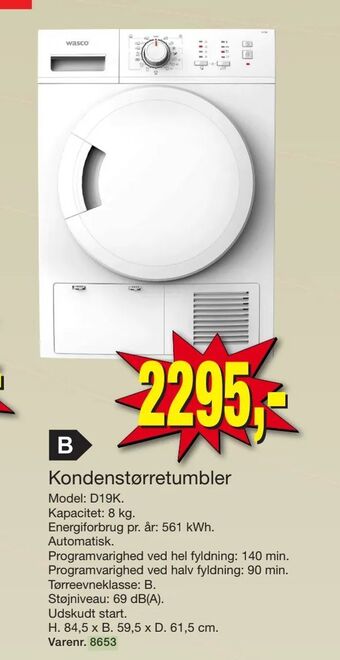 Harald Nyborg Kondenstørretumbler tilbud