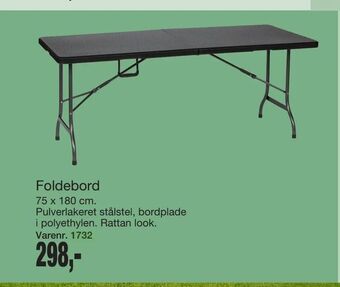 Harald Nyborg Foldebord tilbud