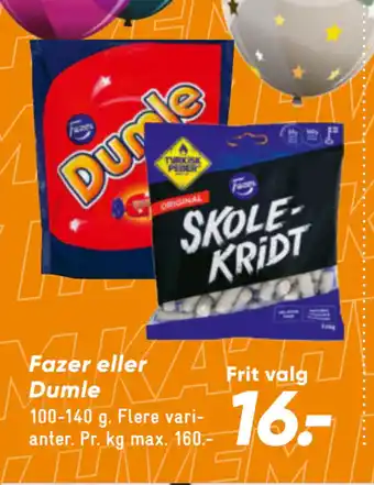 Bilka Fazer eller Dumle tilbud