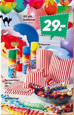 Bilka 50 stk. balloner tilbud