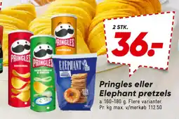 Bilka Pringles eller Elephant pretzels tilbud