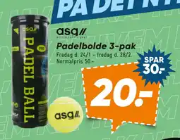 Bilka Padelbolde 3-pak tilbud