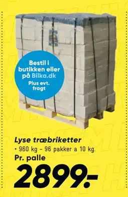 Bilka Lyse træbriketter tilbud