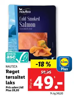 Lidl Røget tørsaltet laks tilbud