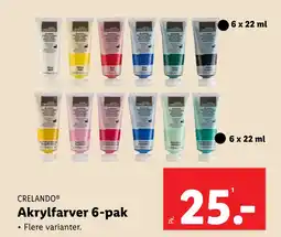 Akrylfarver 6-pak
