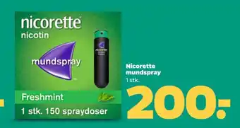 Netto Nicorette mundspray 1 stk. tilbud