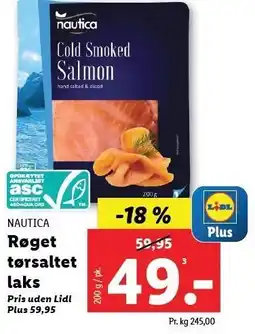 Lidl Røget tørsaltet laks tilbud