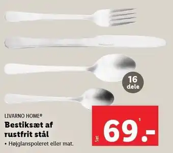 Lidl LIVARNO HOME Bestiksæt af rustfrit stål tilbud