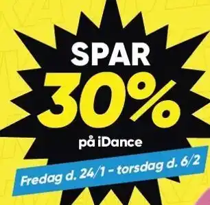 Bilka SPAR 30% på iDance tilbud