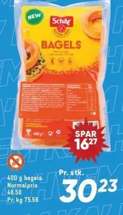 Bilka 400 g bagels tilbud