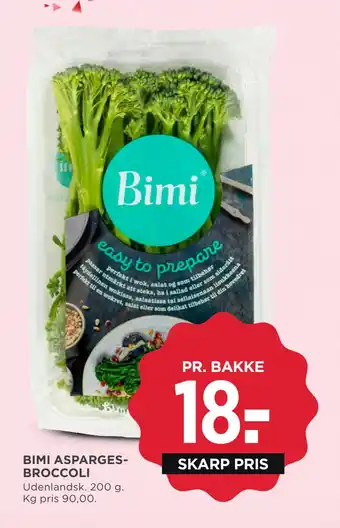 MENY BIMI ASPARGESBROCCOLI tilbud