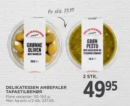 MENY DELIKATESSEN ANBEFALER TAPASTILBEHØR tilbud