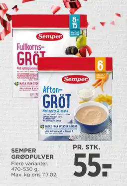 MENY SEMPER GRØDPULVER tilbud