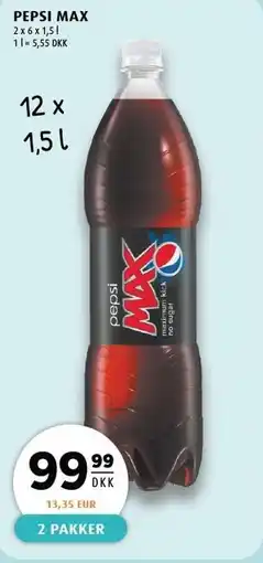 Scandinavian Park PEPSI MAX - 2 PAKKER tilbud