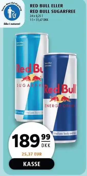 Scandinavian Park RED BULL ELLER RED BULL SUGARFREE tilbud