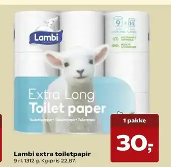 SuperBrugsen Lambi extra toiletpapir tilbud