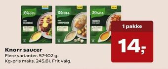 SuperBrugsen Knorr saucer tilbud