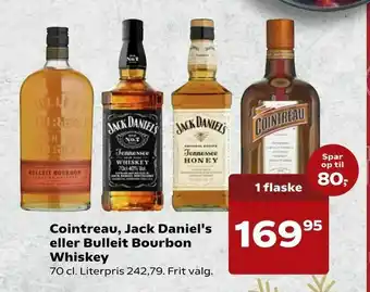 SuperBrugsen Cointreau, Jack Daniel's eller Bulleit Bourbon Whiskey tilbud