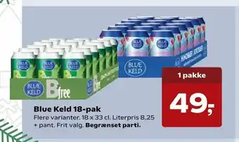 SuperBrugsen Blue Keld 18-pak tilbud