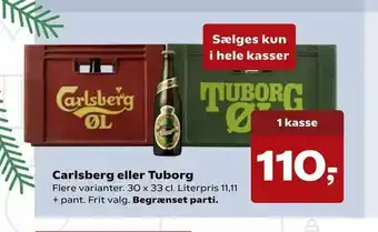 SuperBrugsen Carlsberg eller Tuborg tilbud