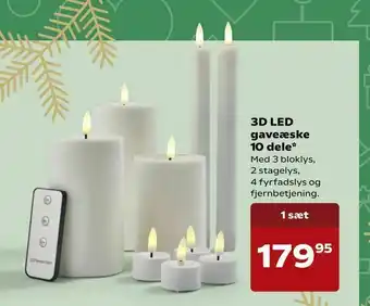 SuperBrugsen 3D LED gaveæske 10 dele tilbud