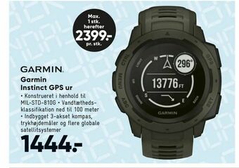 Bilka Garmin Instinct GPS ur tilbud