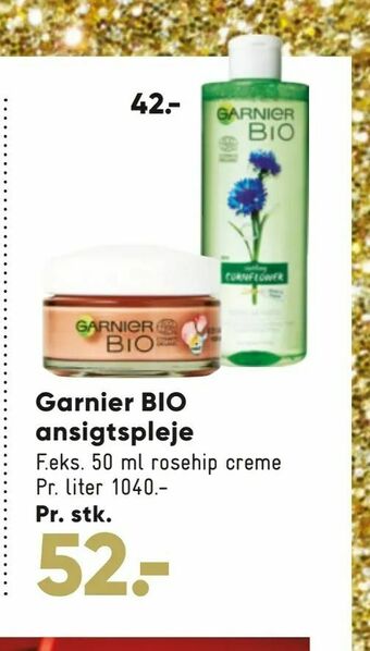 Bilka Garnier BIO ansigtspleje tilbud