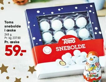 Bilka Toms snebolde tilbud