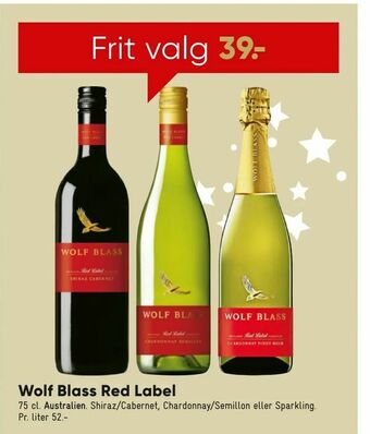 Bilka Wolf Blass Red Label tilbud