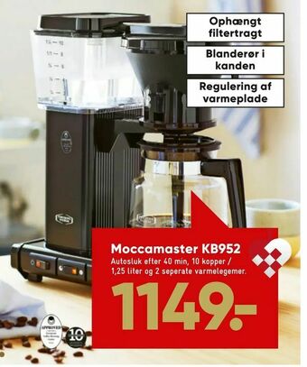 Bilka Moccamaster KB952 tilbud