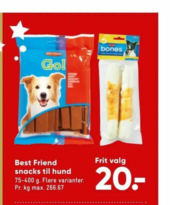 Bilka Best Friend snacks til hund tilbud