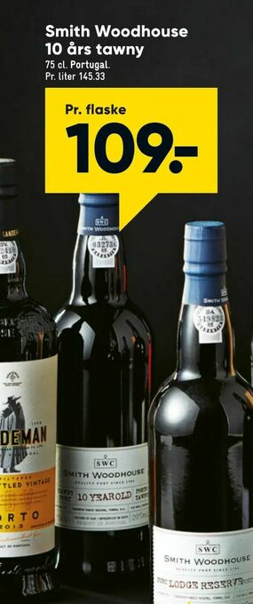 Bilka Smith Woodhouse 10 års tawny tilbud
