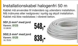 Harald Nyborg Installationskabel halogenfri 50 m tilbud
