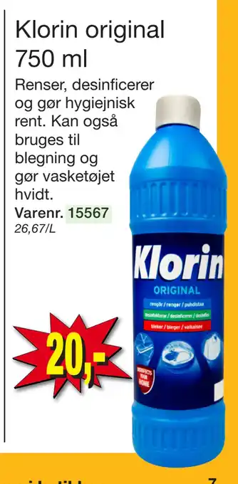 Harald Nyborg Klorin original 750 ml tilbud