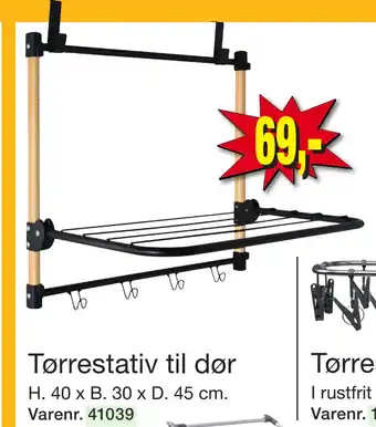 Harald Nyborg Tørrestativ til dør tilbud