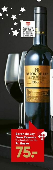 Bilka Baron de Ley Gran Reserva tilbud