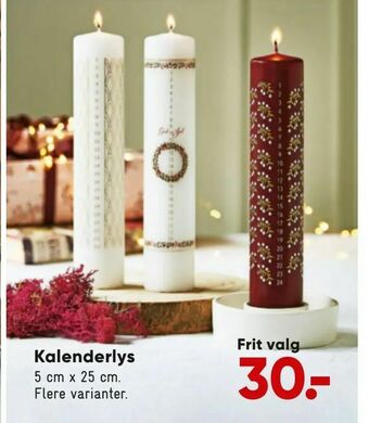 Bilka Kalenderlys tilbud