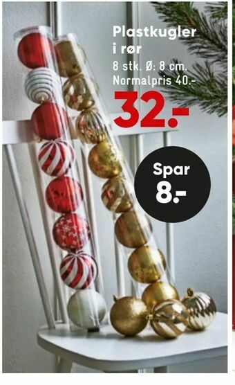 Bilka Plastkugler i rør tilbud