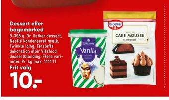 Dessert eller bagemarked