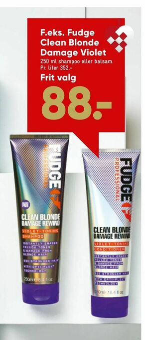 Bilka Fudge Clean Blonde Damage Violet tilbud